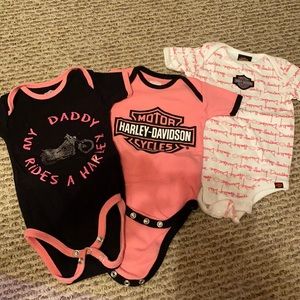 Harley Davidson baby onesies